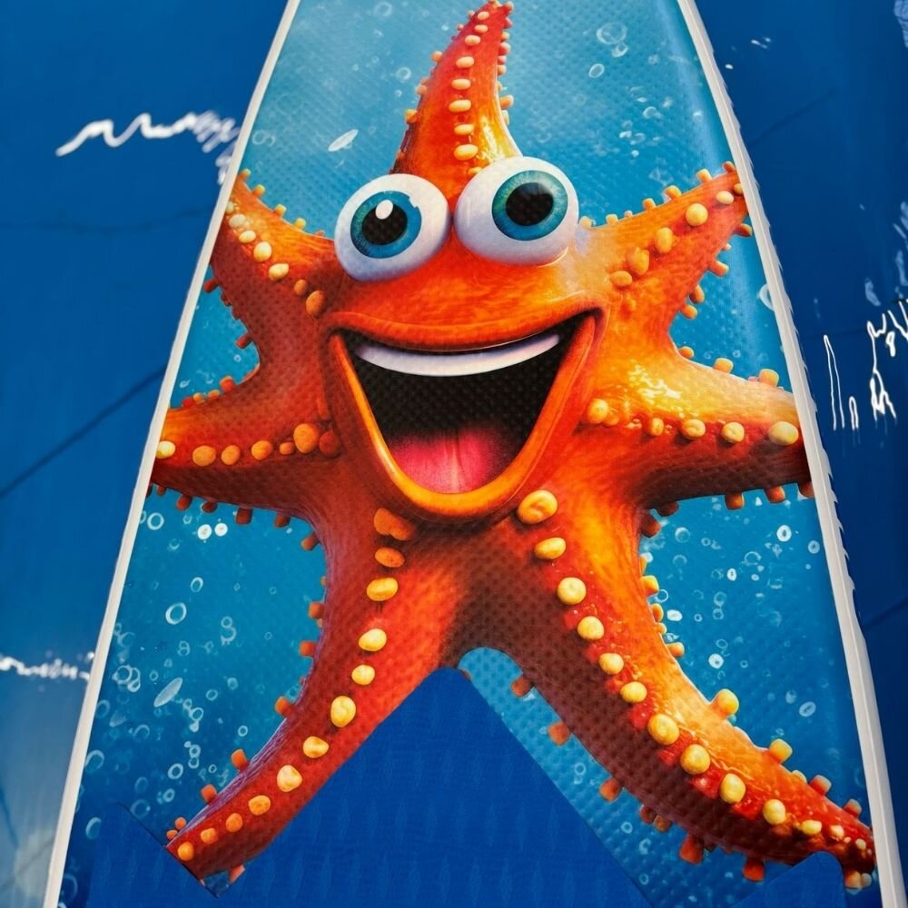 detsky--paddleboard-sun-reflections-kids-star smeje se